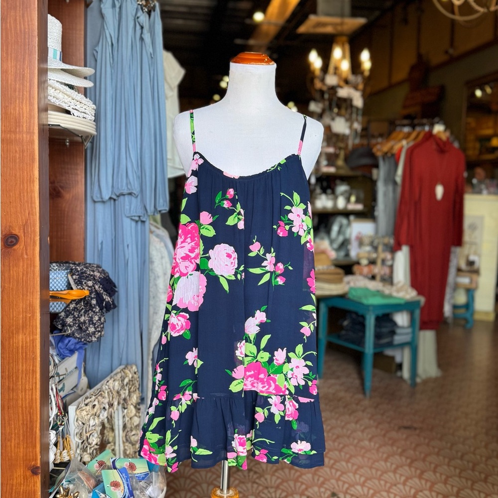 Abercrombie & Fitch Dark Blue Floral Mini Dress